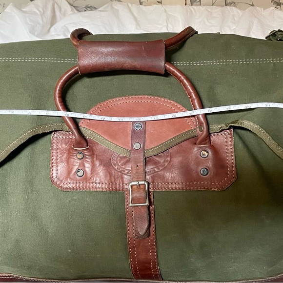 Vintage Orvis canvas and leather duffel bag set - Picture 16 of 16